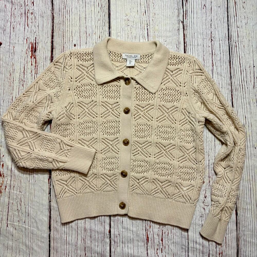 Rachel Zoe Crochet Sweater